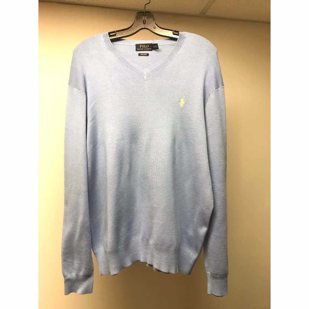 Ralph Lauren Pima Cotton V-Neck Sweater